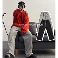 Korean Pure Cotton Non-Cuffed Wide-Leg Pants Trousers Good Texture value Cheap Straight Slim-Fit Jog