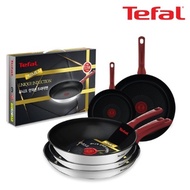Tefal Unique Induction Premium Frying Pan 20cm+26cm+28cm+30cm+Multi Pan 28cm CT1-UQFP20262830W28