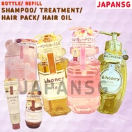 &Honey Hair Pack And Honey Hair oil/ Shampoo/ Treatment/ Hair Pack - Made in Japan