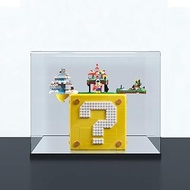 2cm Walnut Wood Grain Display Box, Coffee Black high-end countertop Display Box, Suitable for Lego 7