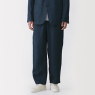 มูจิ กางเกงขายาวผ้าลินิน ผู้ชาย - MUJI Mens Washed Linen Tapered Pants รุ่น AE111A6S