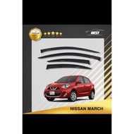 Nissan march slim car gutter 4 pcs