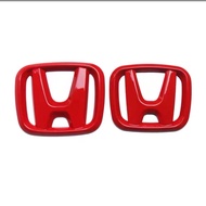 Honda Civic FE 2022 Front & Rear Logo Cover Honda Emblem Cover Honda Civic Accessories