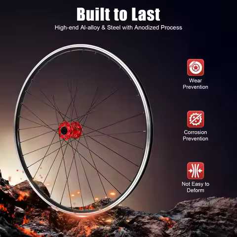 NEW 29 Inch Mountain Bike Wheel Set 29 Inch Mountain Bike Front Front Quick Release Hubs Rear Wheels