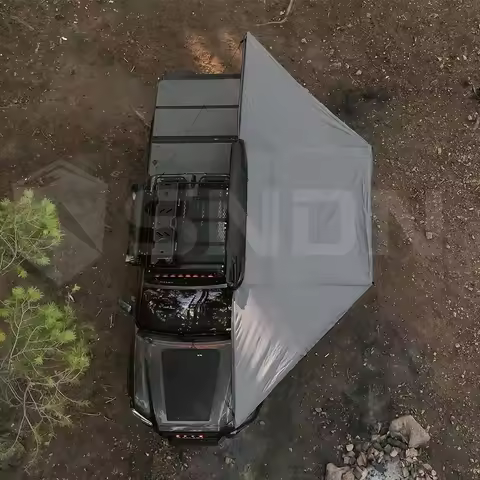 SNDN 4WD Waterproof Car 180 Awning Tent Large Free Standing Awning 180 Side Wall 4x4 Offroad Car 180