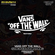 Vans BRAND PRINTING STICKER "OFF THE WALL" VIRAL|Glass STICKER|Helmet STICKER|Hp CASH STICKER