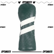 OPTIMISTI8E Golf Headcover, PU Leather Plush Lining Club Head Cover, Golf Accessory Water Resistant 
