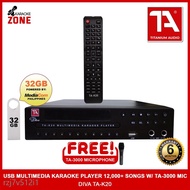 Titanium Audio Karaoke player  DIVA TA-K20 (32GB powered by Mediacom) USB Multimedia Karaoke Player