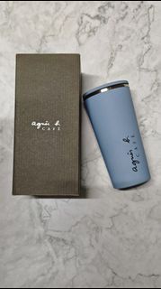 agnes b. CAFE 藍色保溫杯