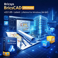 Bricsys BricsCAD Ultimate v22.1.05 Lifetime For Windows (64-Bit) | CAD Design 2D 3D BIM Mechanical S