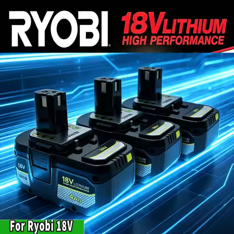 Genuine RYOBI 18V High-performance Li-ion Battery, Original P104 P107 P108 RB18L50 RB18L20 Rechargea