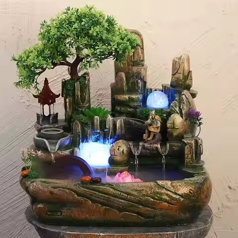 Rocky Mountain, Flowing Water, Fountain, Decoration, Beauty Salon, Hairdressing Shop, Barber Opening