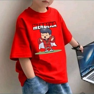 OVERSIZE T-shirts for the Indonesian Independence Day, August 17th, Ages 3-14 Years,/ 17 August Inde
