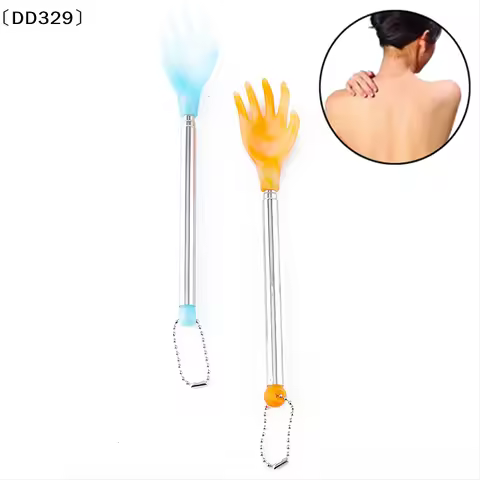 Telescopic Scratcher Tickle Stainless Steel Back Massage Itch Anti Massage Stick〔DD329〕