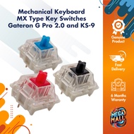 Mechanical Keyboard MX Type Key Switches - Gateron G Pro 2.0 and KS-9 RGB Red Blue Brown Yellow Green Black White