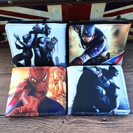 Men Marvel Short Wallet Unique Trendy Student Graffiti Wallet Male Painted Korean Version Unique Car