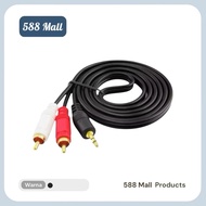 588 Mall 3.5mm Jack to RCA Male Audio Cable 200 cm 2 meter/