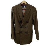 Dsquared2 SQUARE Jacket khaki Size 3 Multi Women Staggered plaid Long sleeves Direct from Japan Seco