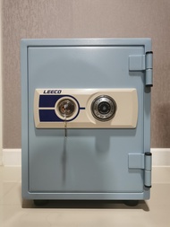 🔥 สีใหม่ !🔥ตู้เซฟ กันไฟ นิรภัย Leeco safe สีชมพู/ฟ้า รุ่น es-8 ขนาด 25 kg.