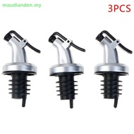 maudlanden 3pcs Stainless Steel Wine Bottle Stopper Liquor Bottle Pourer Stopper Dispenser    MY