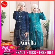 KM Aurelia Lace Kebaya Labuh Set with Batik Sarong (1 Set) [K3048]