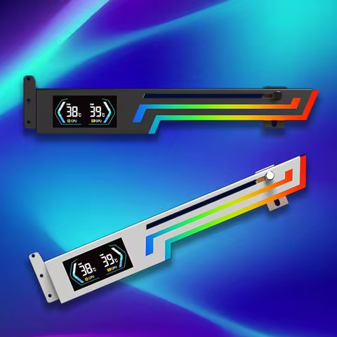 Power Train Z-X6 Temperature display Graphics Card Bracket 5V 3PIN ARGB AURA SYNC Graphics Card VGA 