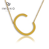 Imono Jewelry 10105IST “C” Initial Necklace