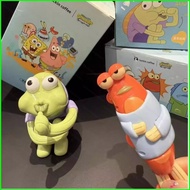 PS1 SpongeBob SquarePants Dazed Fish Lazy Fish Kawaii Trendy Action Figure Desktop Ornament SP1