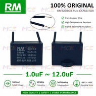 RM CBB61 500VAC Fan Capacitor 1.0uF ~ 12.0uF Two Wire Motor Run Compatible Panasonic KDK Deka Alpha