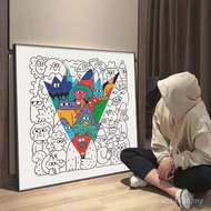 Milk Tea Shop Painting Living Room Bedroom Dzyvulska Live Room Nina Clothing Store Mural Decorative 