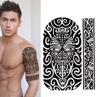 TATO J-521 Toeng Mummy MAORI TRADITIONAL Tato Temporer Temporary Tahan 2-4 hari TATO STIKER