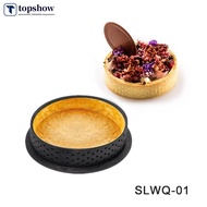 TOPSHOW Mousse Circle Cutter Decorating Tool Round Shape DIY Cake Dessert Mold Perforated Ring Non Stick Bakeware Tart G8M9