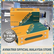 AVMATRIX 12G-SDI Fiber Optic Extender Transmitter/Receiver Set