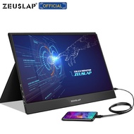 จอเกมมิ่ง ZEUSLAP Z15ST 15.6 FHD 1080P แบบพกพาสัมผัสหน้าจอ USB C HDMI Monitor สำหรับ Samsung DEX Huawei EMUI smartisan TNT จอเกมมิ่ง As the picture black