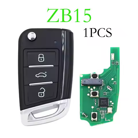 1pcs/lot KEYDIY ZB Series ZB15 Universal KD MQB Style Remote Key 3 Button for KD900 MINIKD URG200 KD