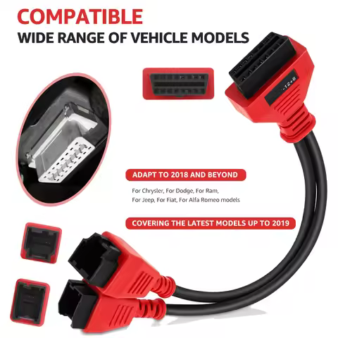 OBD2 Adapter SGW Cable 12+8 adapter Cable Connector Bypass Gateway Protocol Programming for Dodge Ra