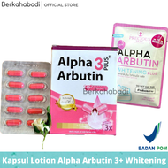 Alpha Arbutin Plus Collagen Whitening Capsule 10 kapsul Pemutih | Alpha Arbutin 3 Plus collagen whitening lotion powder | Kapsul Lotion Alpha Arbutin 3+ Whitening | Kolagen Precious Skin