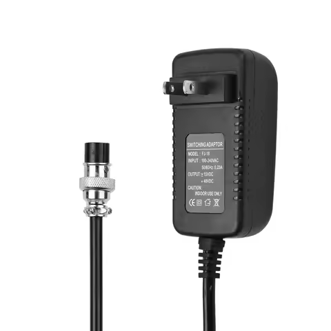 Mixing Console Mixer Power Supply AC Adapter 15V 230mA 4-Pin Round Connector for 16 Channels or Belo