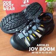 Ardiles sepatu sandal model JOY BOOM warna hitam hijau model keren kekinian, JOYBOOM UKURAN 39 40 41