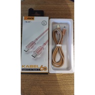 Elarte EL-C27 60W C to C Fast Charging Premium Braided Cable Type C Charger Cable Original
