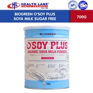 Biogreen O'soy Plus Soya Milk Sugar Free (700g)