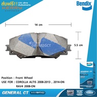 Bendix ผ้าเบรคหน้า ALTIS 2008-2014 SIENTAเกรด GCT (DB1802GCT)