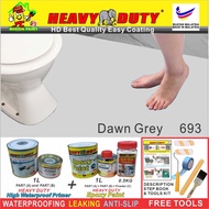 693 dawn grey FULL SET HEAVY DUTY Epoxy Coating ( FREE TOOL / 1L PRIMER / 1L EPOXY / 0.5 KG POWDER )