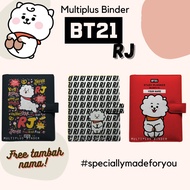 BT21 RJ Custom Binder 26 Ring B5 / 20 Ring A5 / 6 Ring A6 FREE Add Name!
