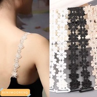 BENJMOORE9Q - Lace Bra Straps with Adjustable Flowers | Hollow Seamless Design for Fashion Shows & B