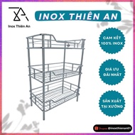 3-Tier Vertical Shelf for High Quality Stainless Steel Dishes, 16 tube legs, size 30x50x69(WxDxH)