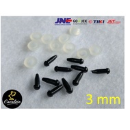 MATA Doll Eyes Amigurumi Eye/ Safety Eyes + Washer 3/s4/s6/s7/s8/s9/s10 mm 10 pcs (5 pairs)