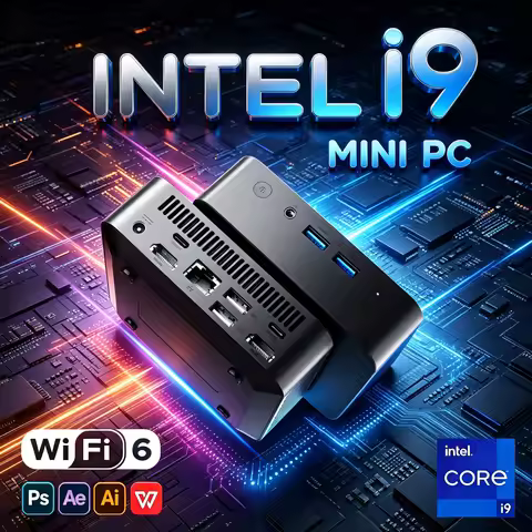 i9 Mini PC Intel Core I9 10980HK/i3 6100U Mini Pc Computer Windows 11 Mini PC Gaming Computer 16GB R