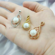 925 Silver Pendant with Cultured Pearl White Gold Plated/ Gold Plated/ Rose Gold Plated