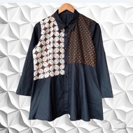 blouse batik kombinasi atasan wanita kalimataya juyes - code 1 trikot s